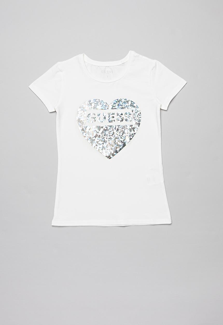 GUESS - Short sleeve peyton tee - white