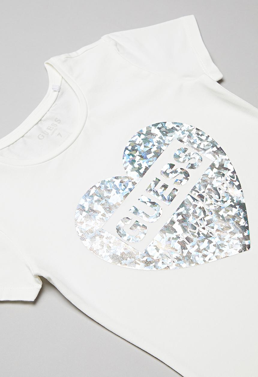 GUESS - Short sleeve peyton tee - white