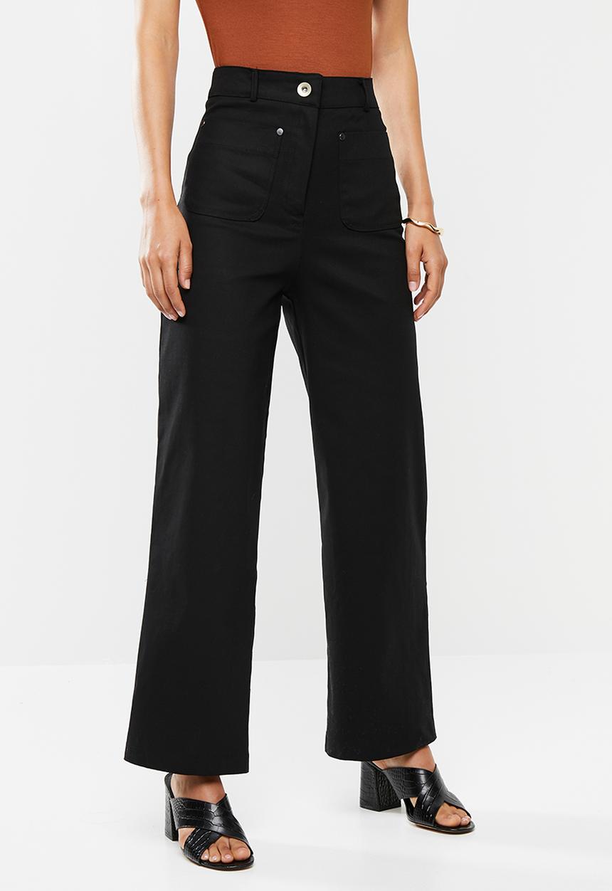 Me&B - High waisted sailor pants - black