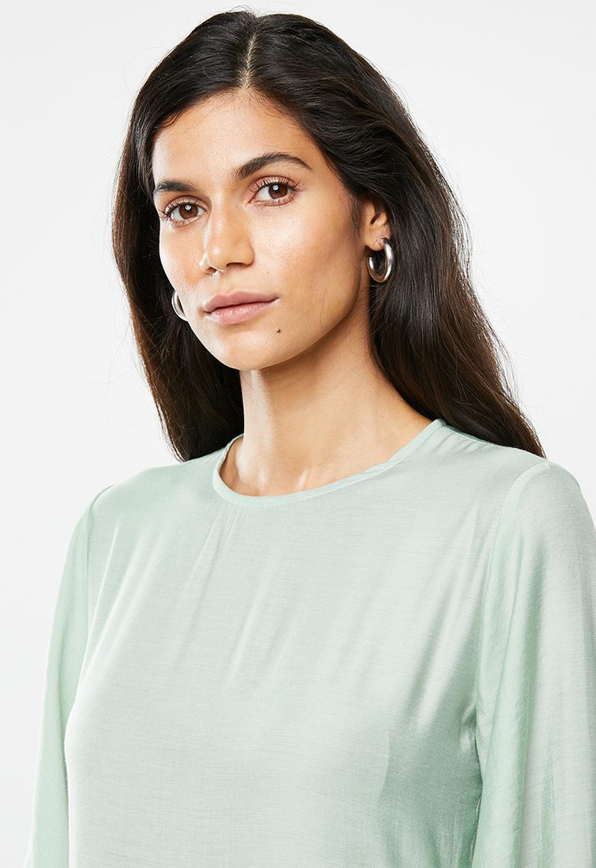 Me&B - Tie dye 3/4 dress - green