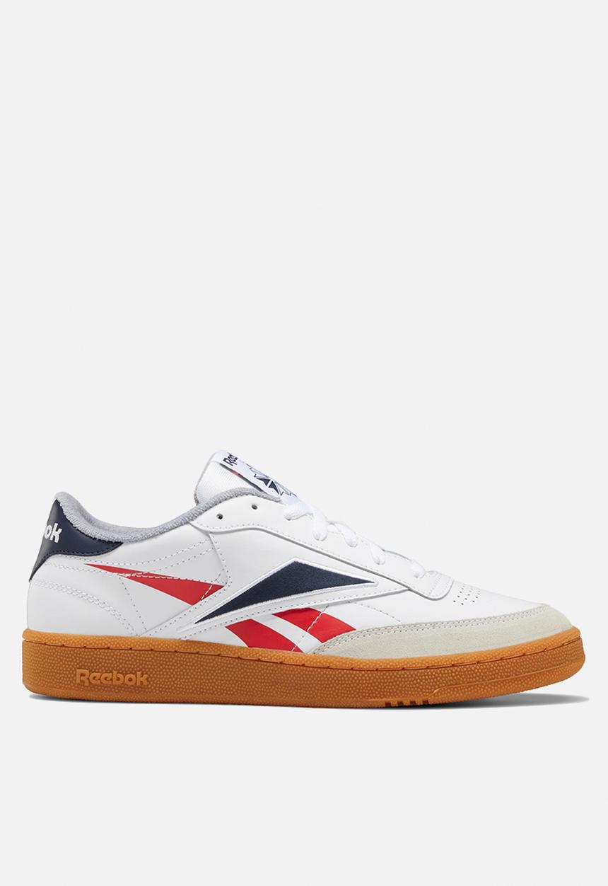 Reebok - Club c 85 mu - white/radiant red/collegiate navy