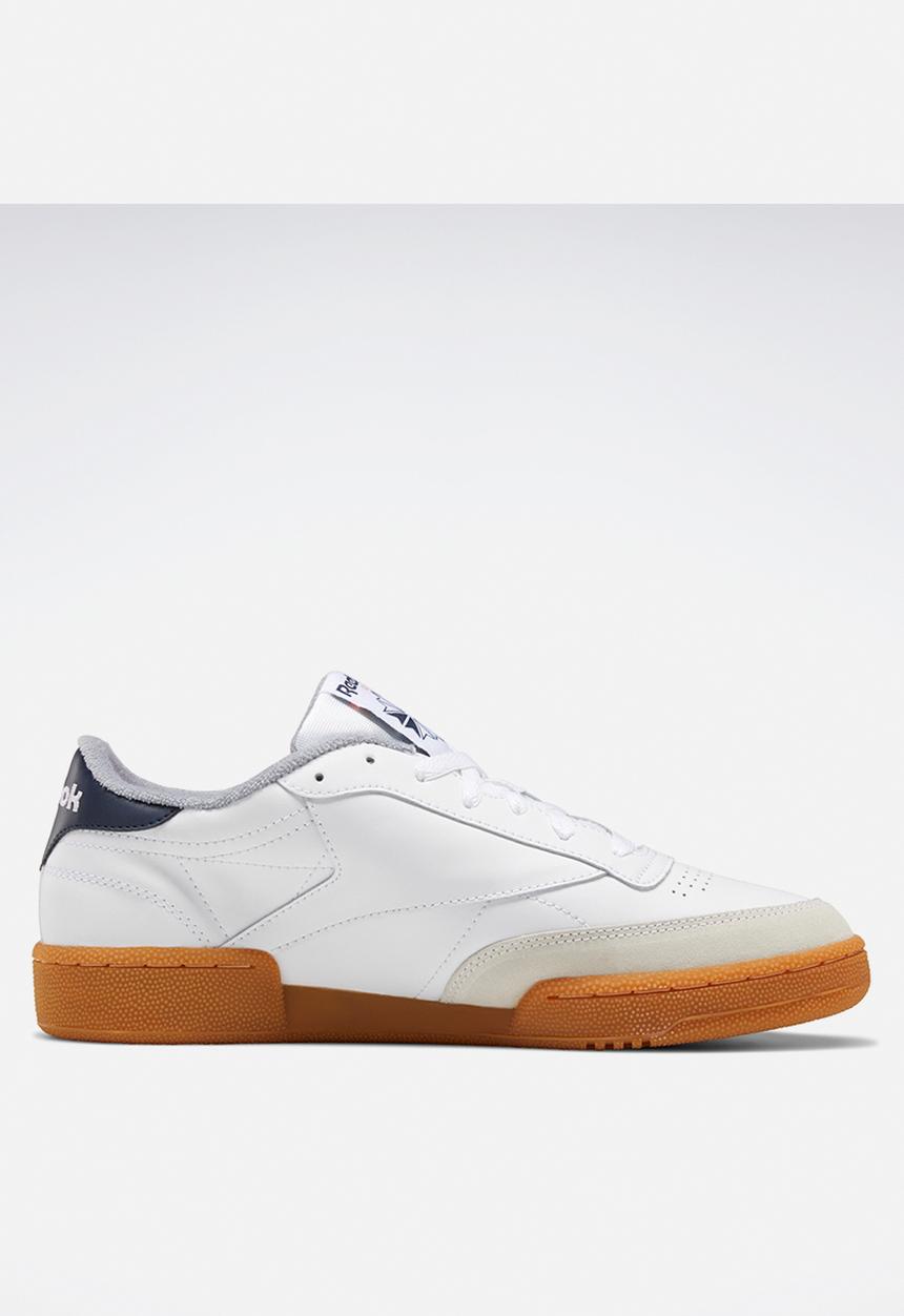 Reebok - Club c 85 mu - white/radiant red/collegiate navy