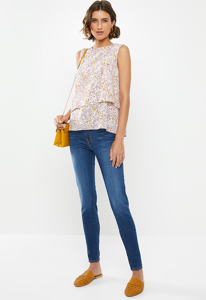 edit - Double layer vest - multi