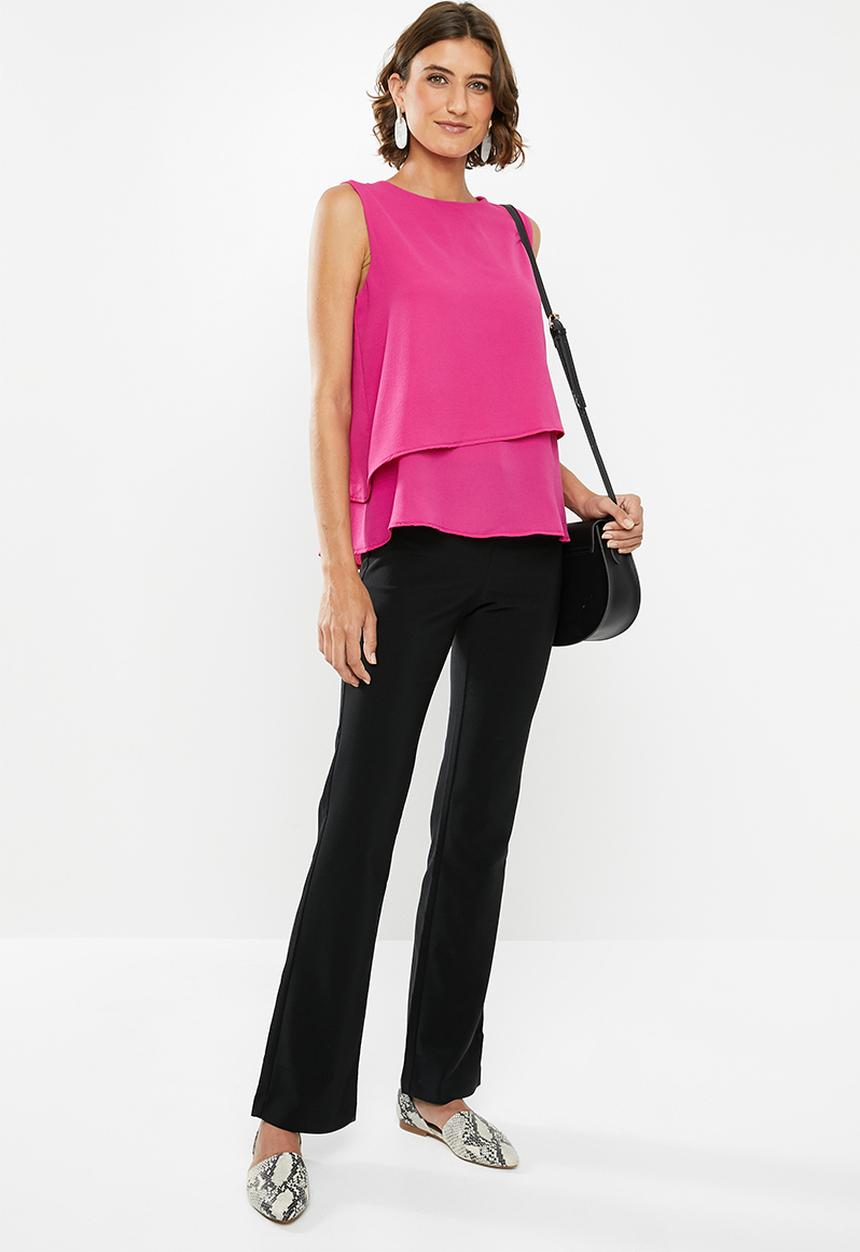 edit - Double layer vest - pink