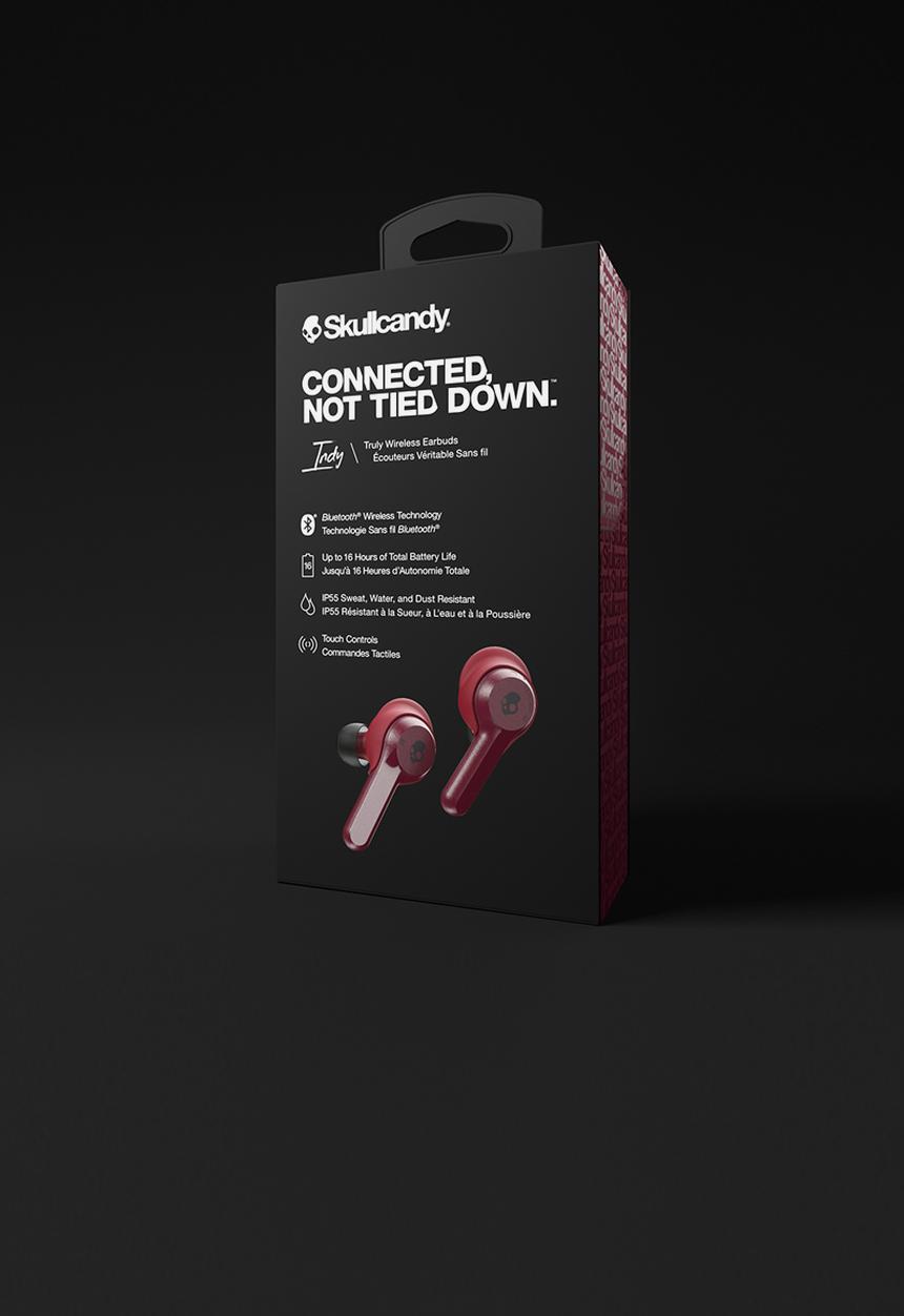 Skullcandy - Indy True Wireless in-ear - Red & Black