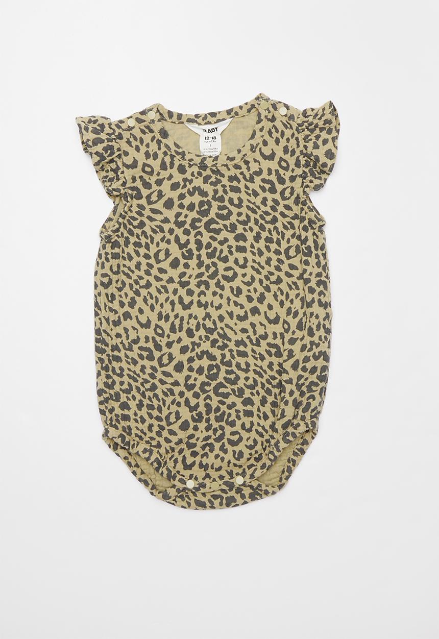 Cotton On - Lola playsuit - beige & charcoal 