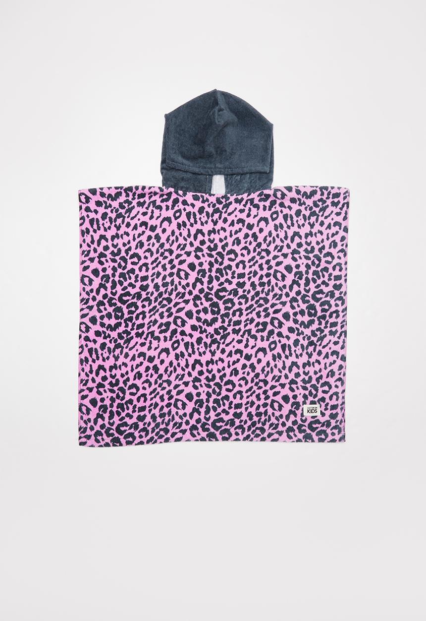 Cotton On - Kids hooded towel -  pink & navy 