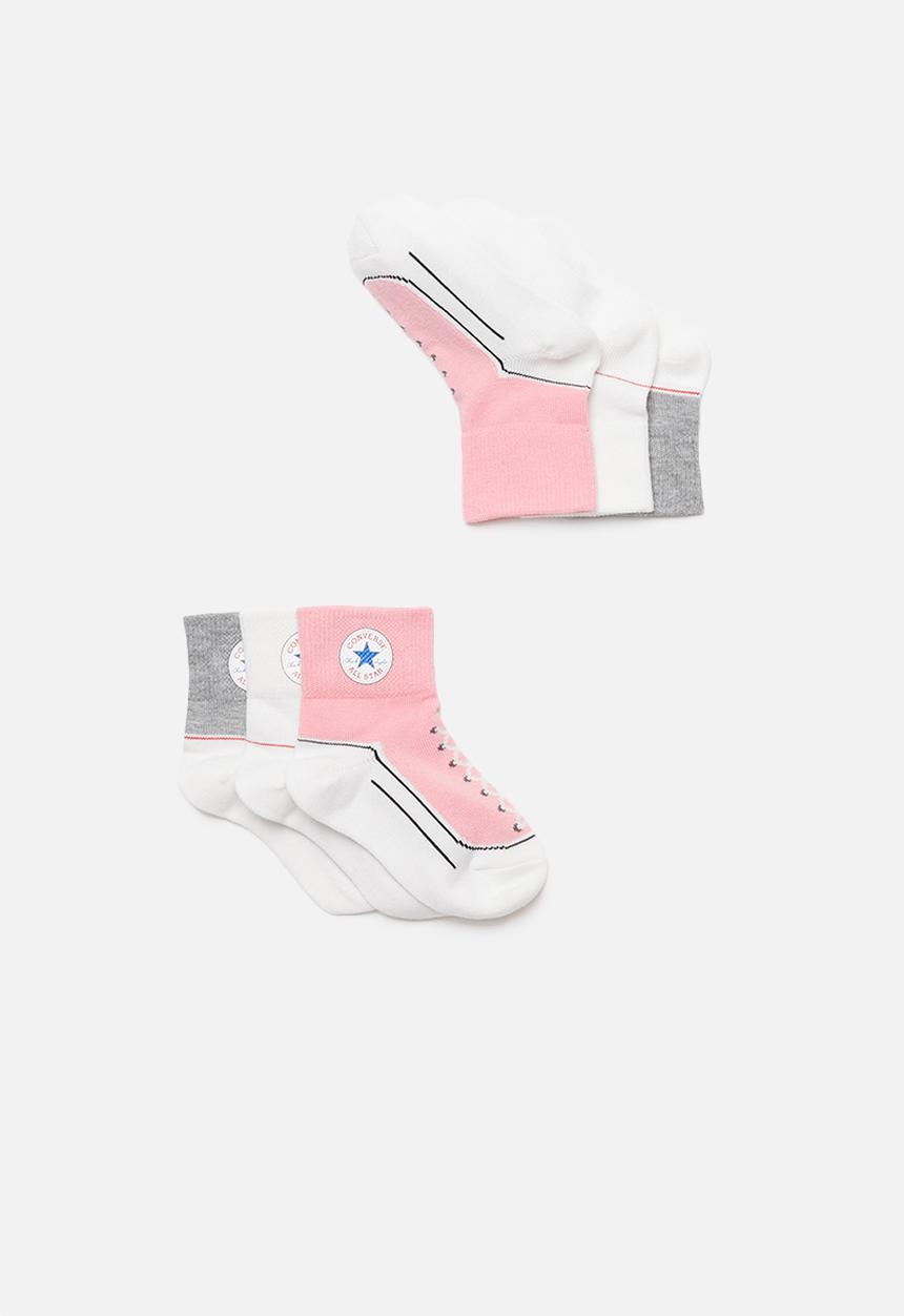 Converse - Infant striated quarter 3 pack - multi
