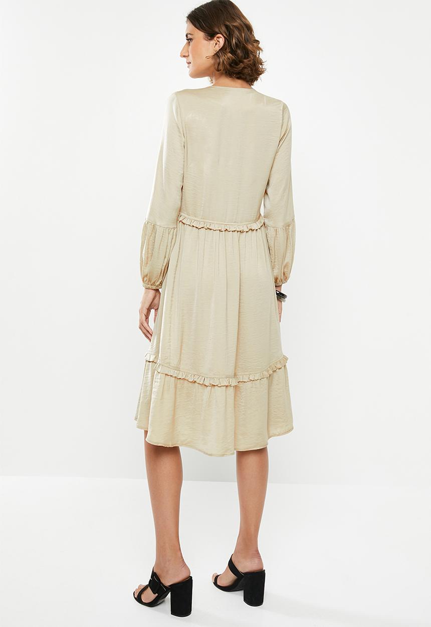 edit - Peasant dress - stone