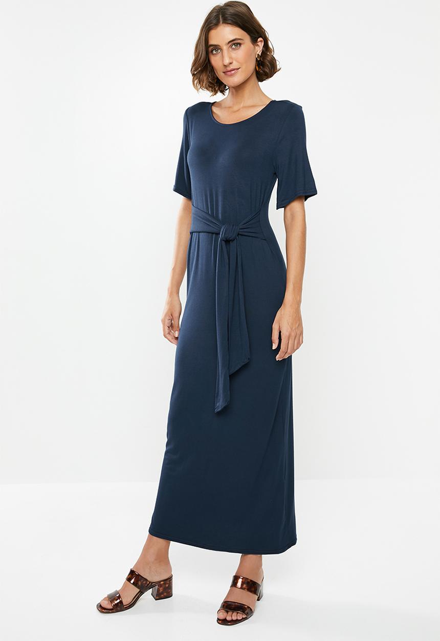 edit - Knot front maxi dress - navy