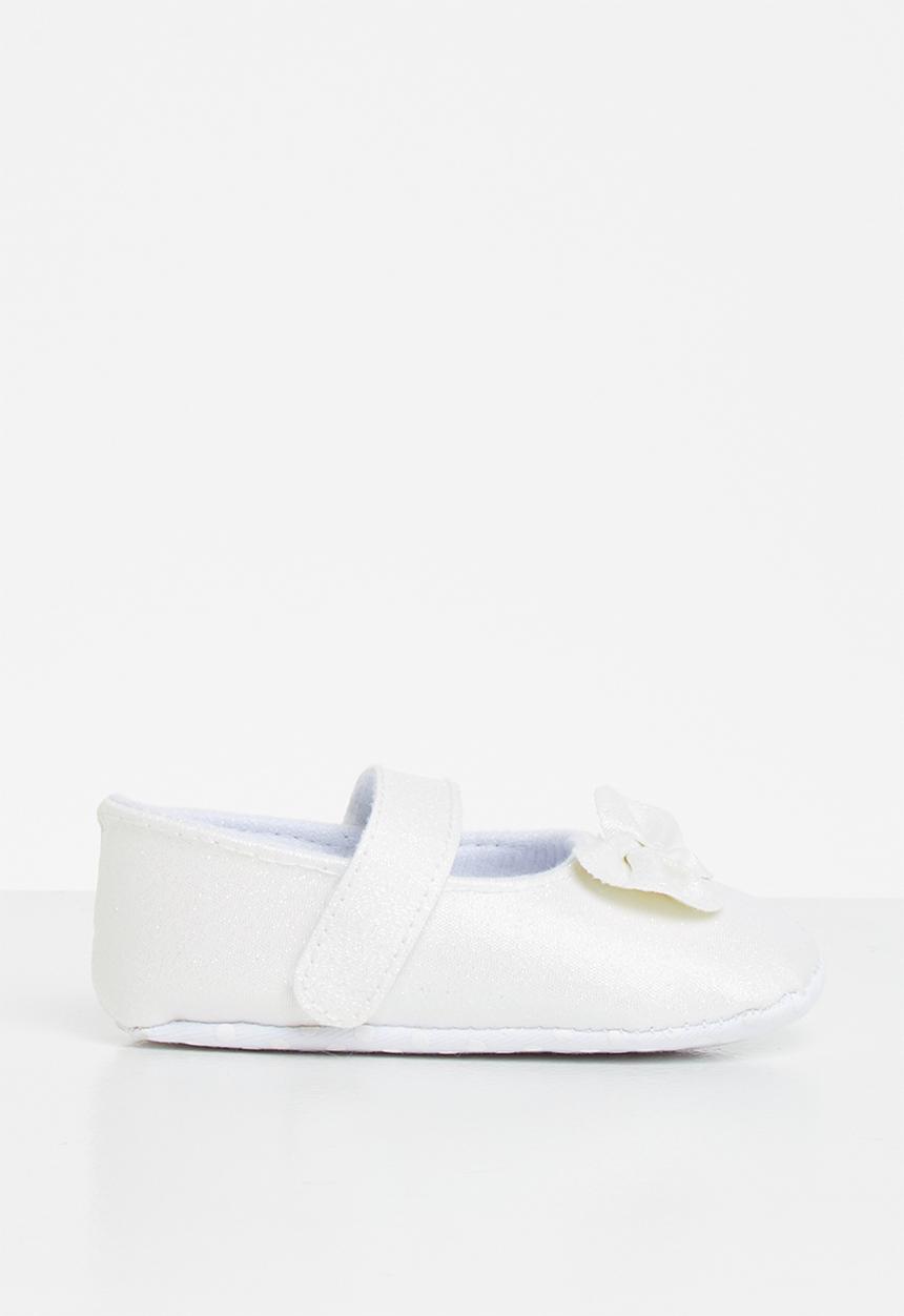 Pop Candy - Baby bow pumps - white