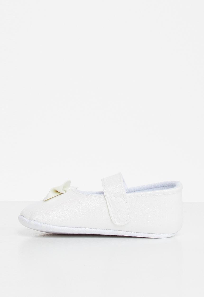 Pop Candy - Baby bow pumps - white