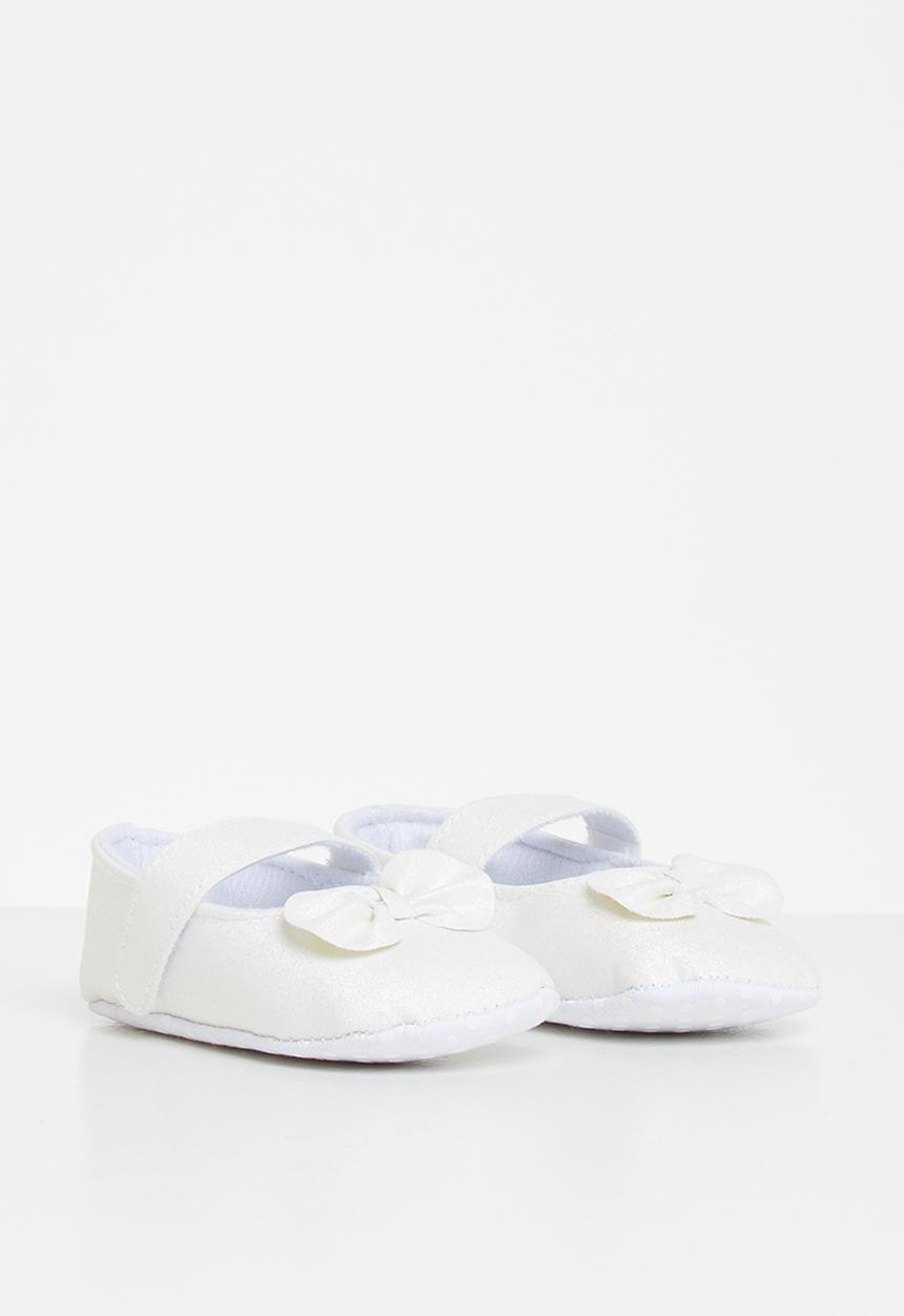 Pop Candy - Baby bow pumps - white