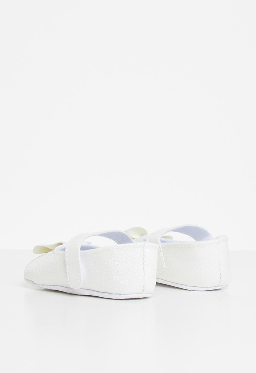 Pop Candy - Baby bow pumps - white
