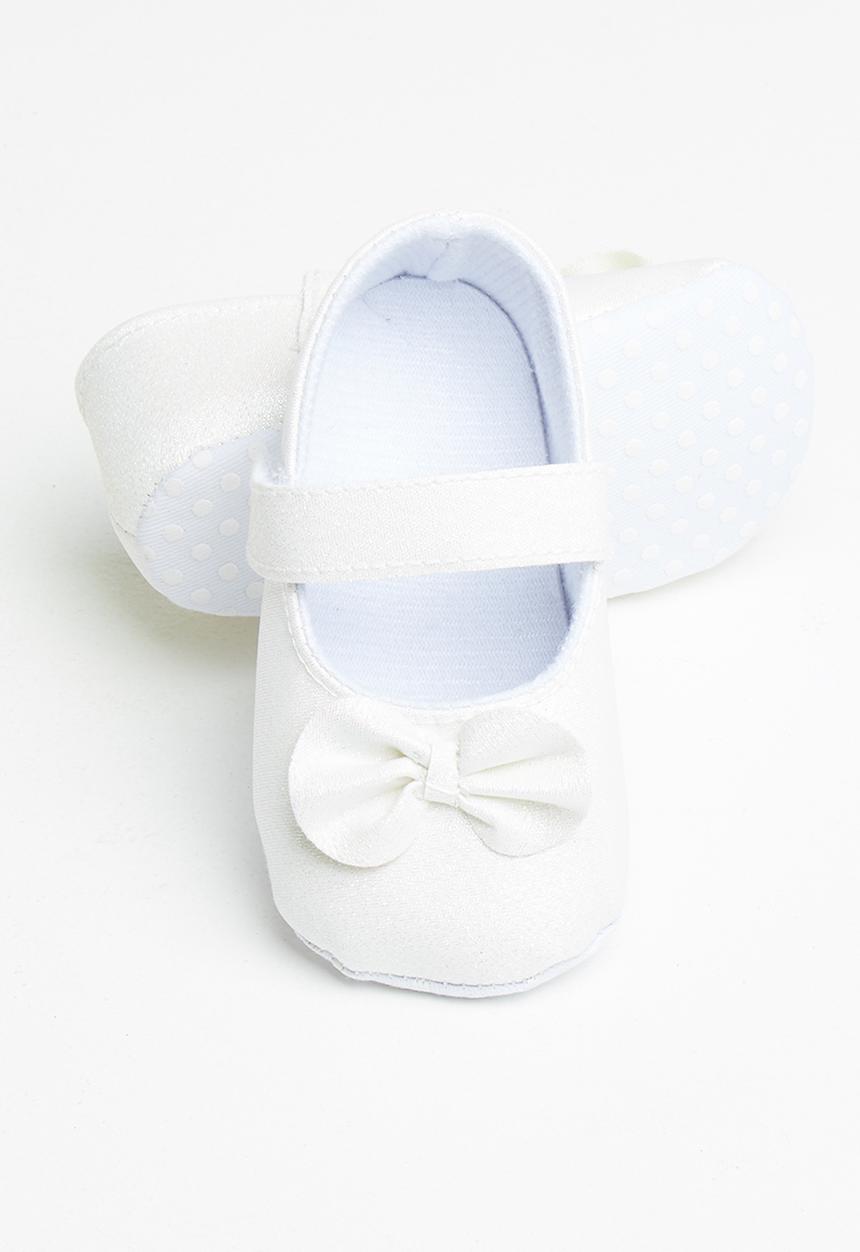 Pop Candy - Baby bow pumps - white
