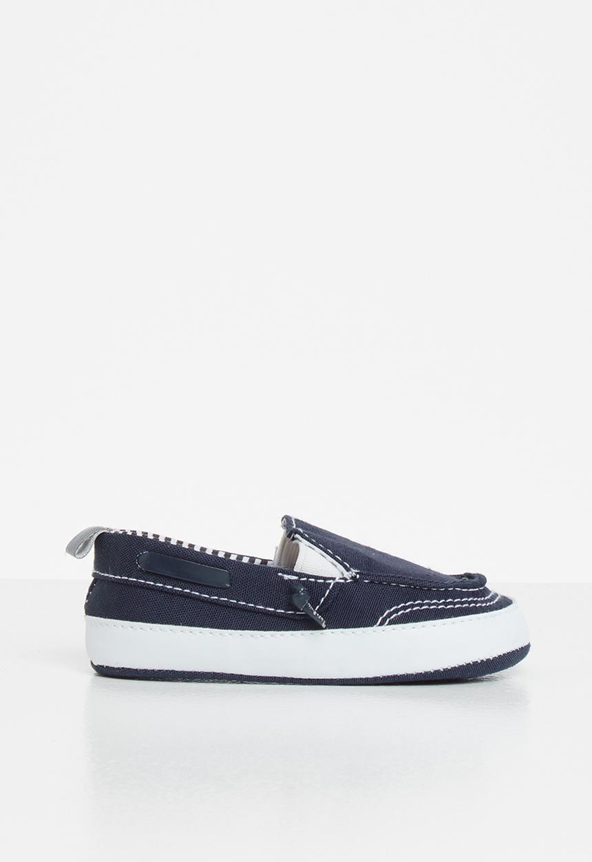 Pop Candy - Baby boys boat shoe - navy
