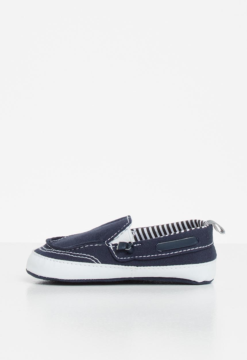 Pop Candy - Baby boys boat shoe - navy