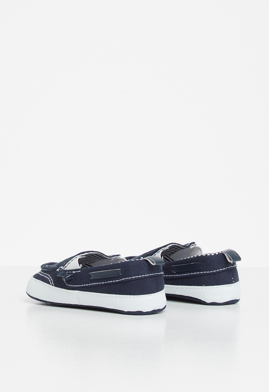 Pop Candy - Baby boys boat shoe - navy