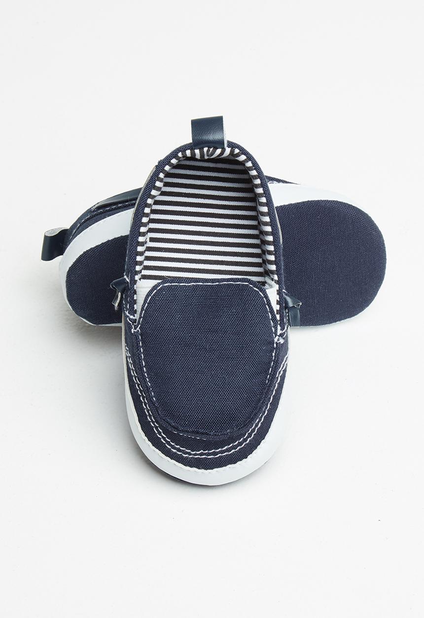Pop Candy - Baby boys boat shoe - navy