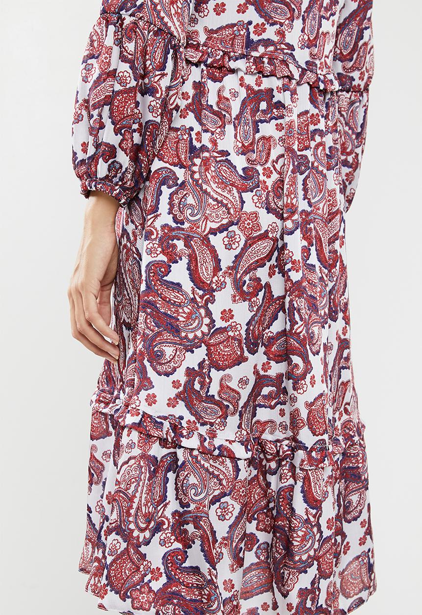 edit - Peasant dress - multi