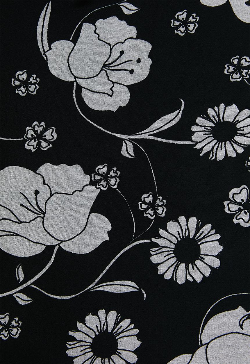 edit - Maxi wrap dress - black & white