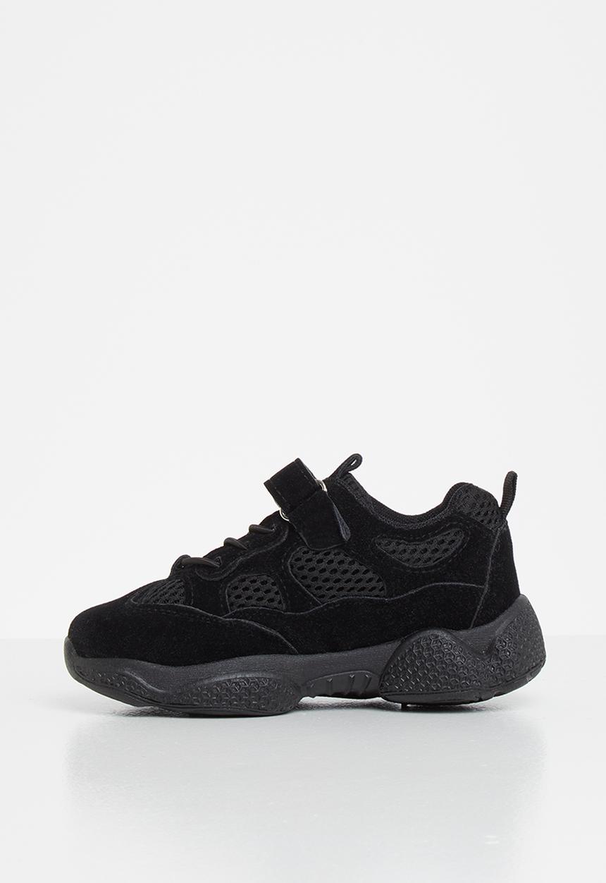 Pop Candy - Boys velcro strap sneaker - black