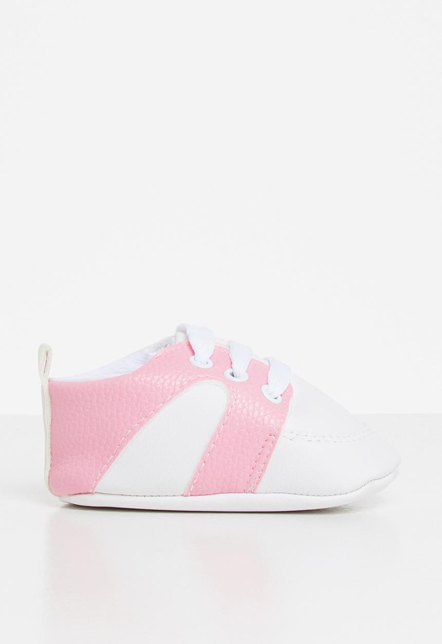 Pop Candy - Soft baby sneaker - pink & white