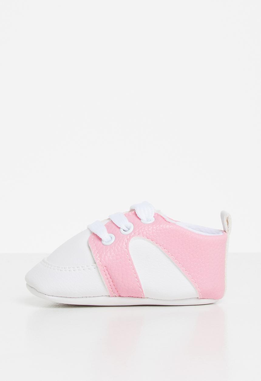 Pop Candy - Soft baby sneaker - pink & white