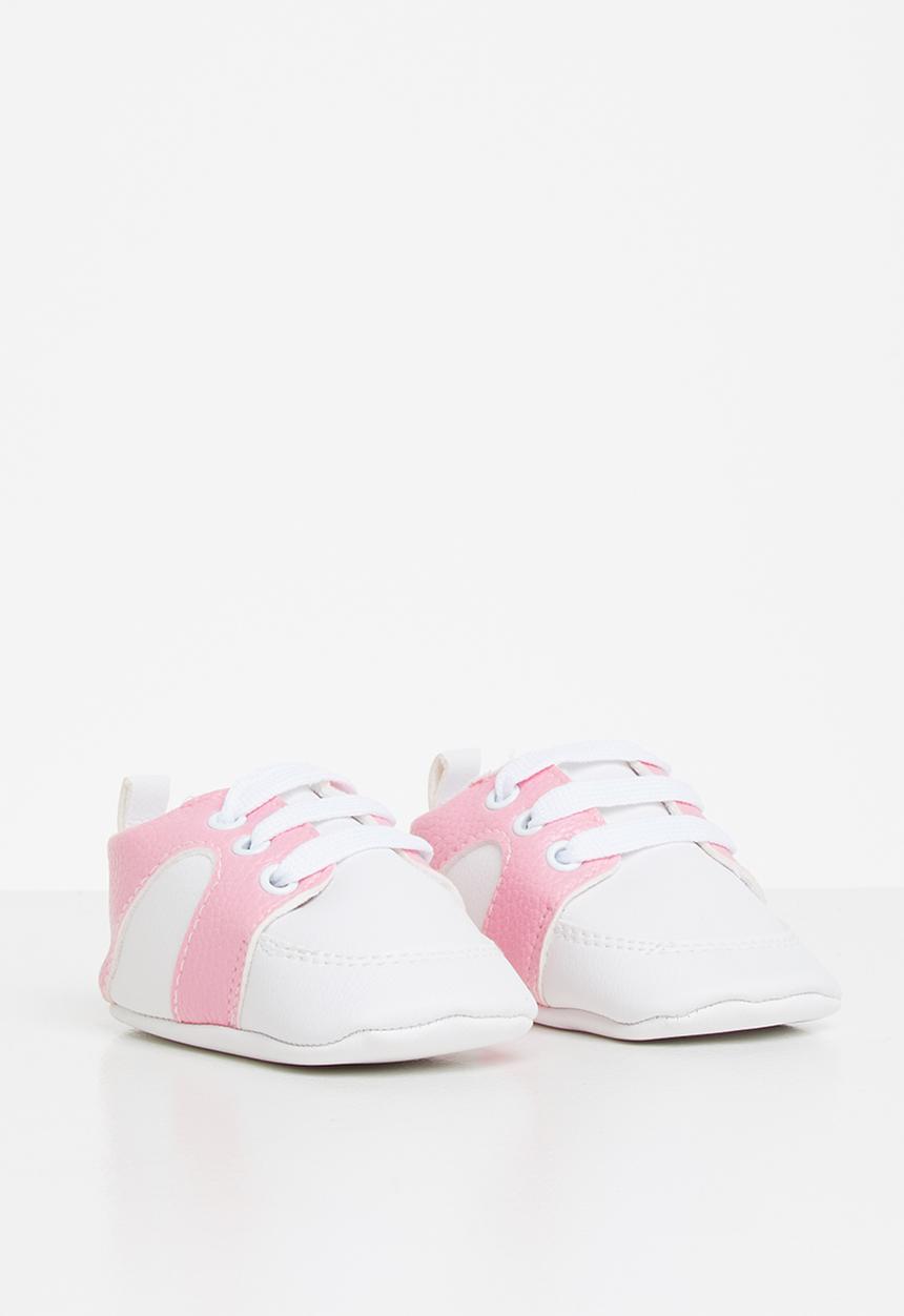 Pop Candy - Soft baby sneaker - pink & white
