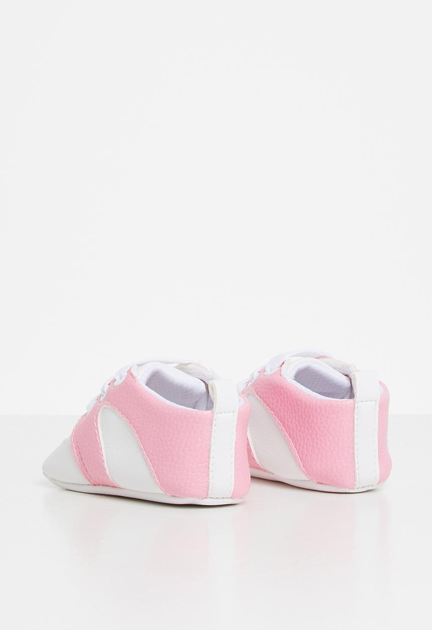 Pop Candy - Soft baby sneaker - pink & white