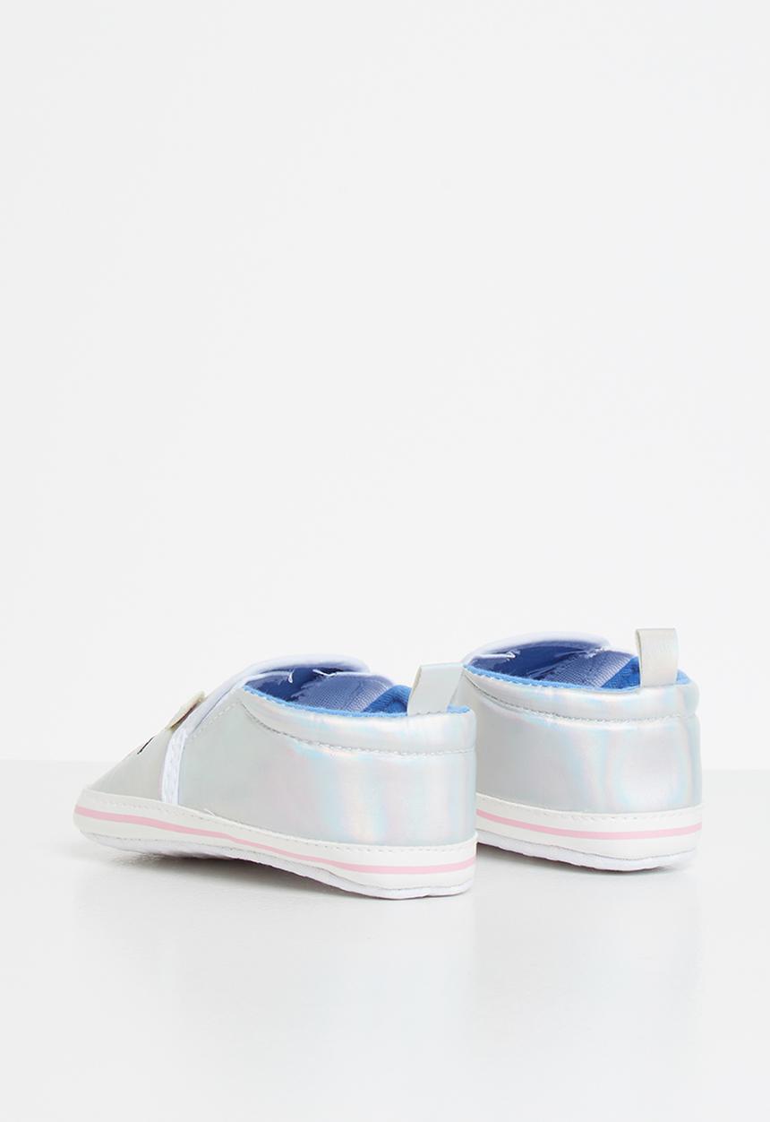 Pop Candy - Metallic unicorn shoe - silver
