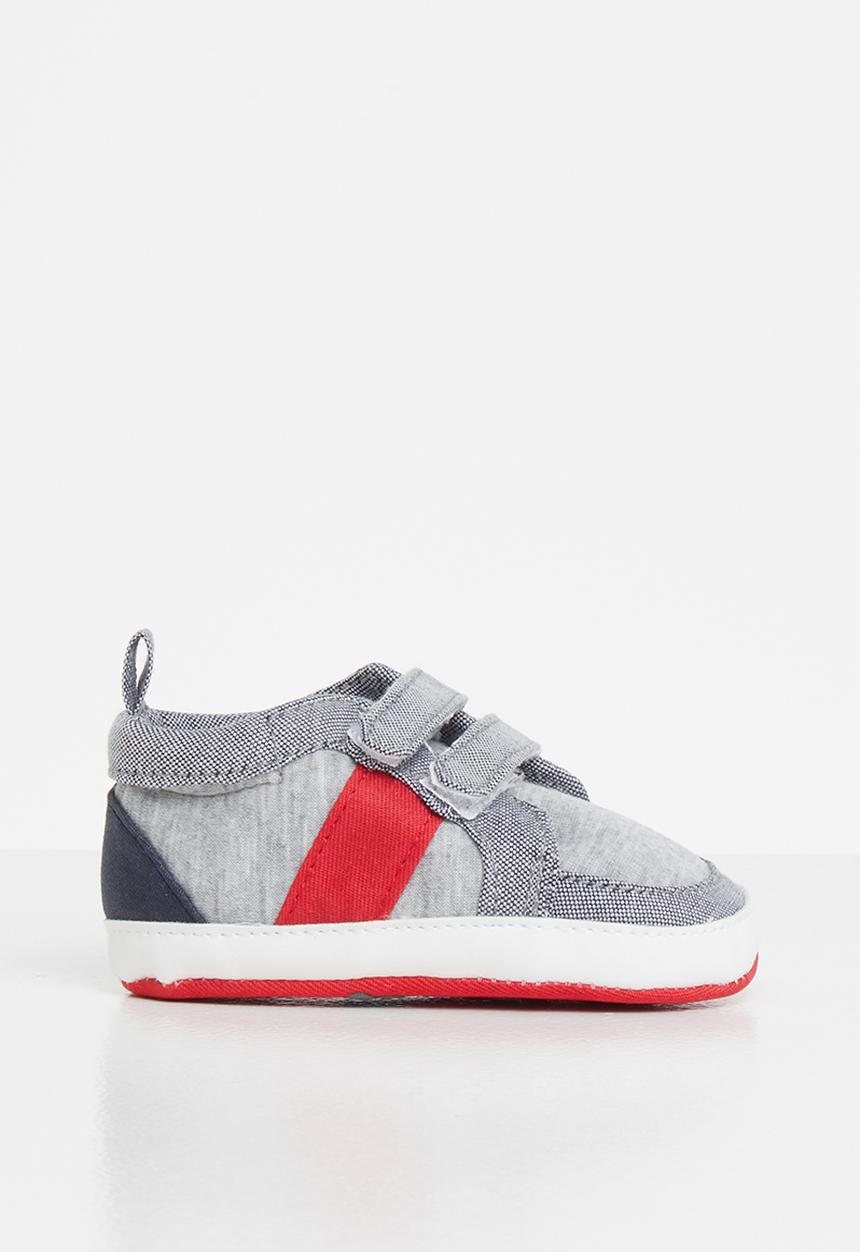 Pop Candy - Baby sneaker - grey/red