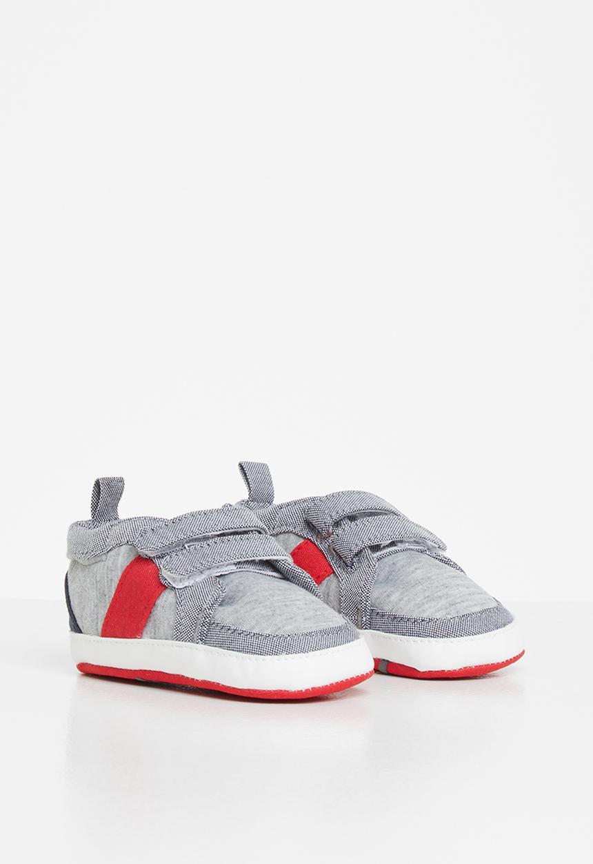 Pop Candy - Baby sneaker - grey/red