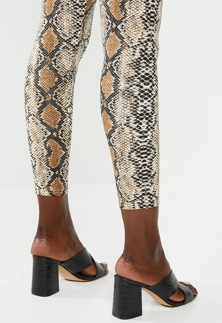 New Look - Maternity 2 pack print & plain leggings - multi 