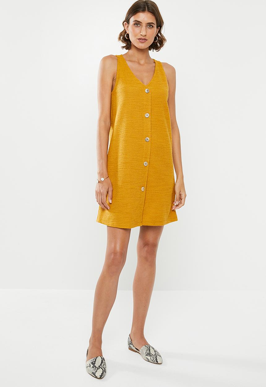 MANGO -  Jaqjun dress - yellow