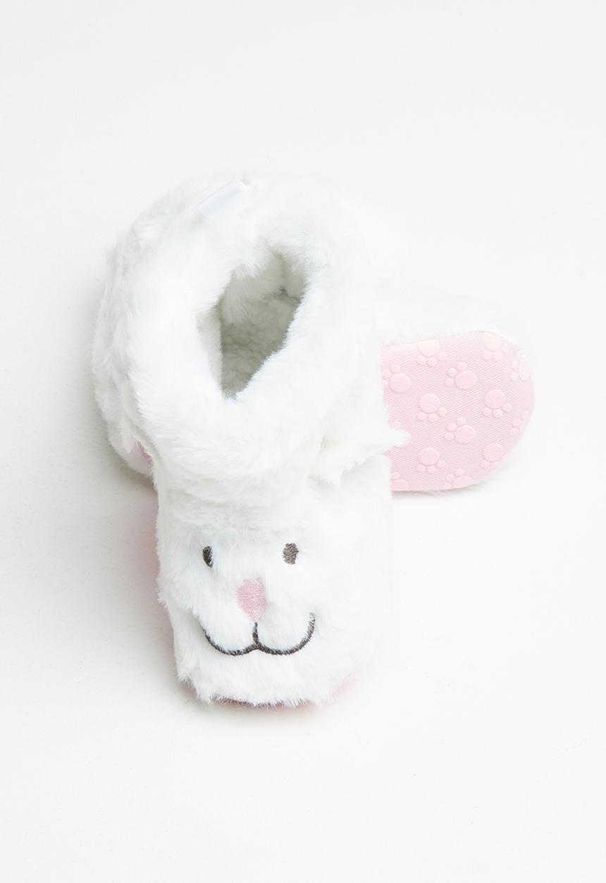 Pop Candy - Baby booties - fluffy white