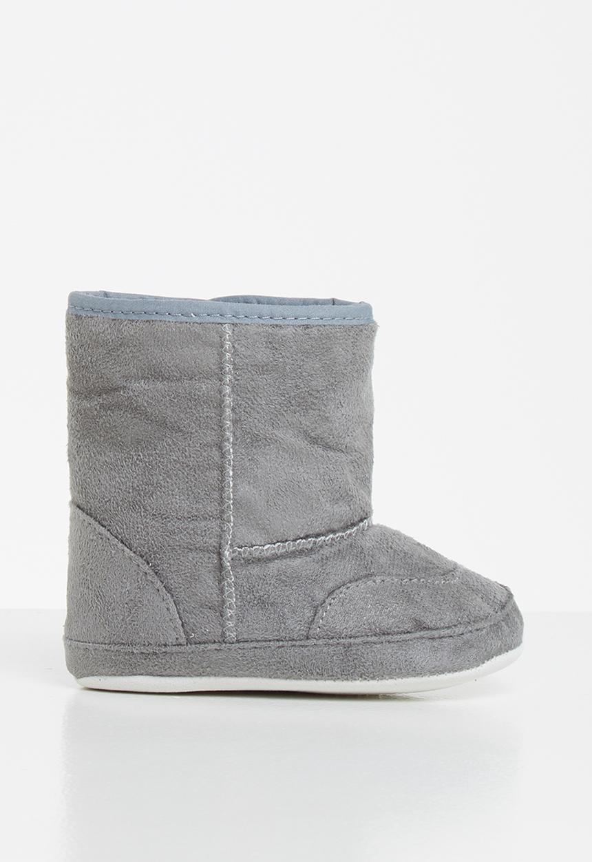 Pop Candy - Baby booties - grey
