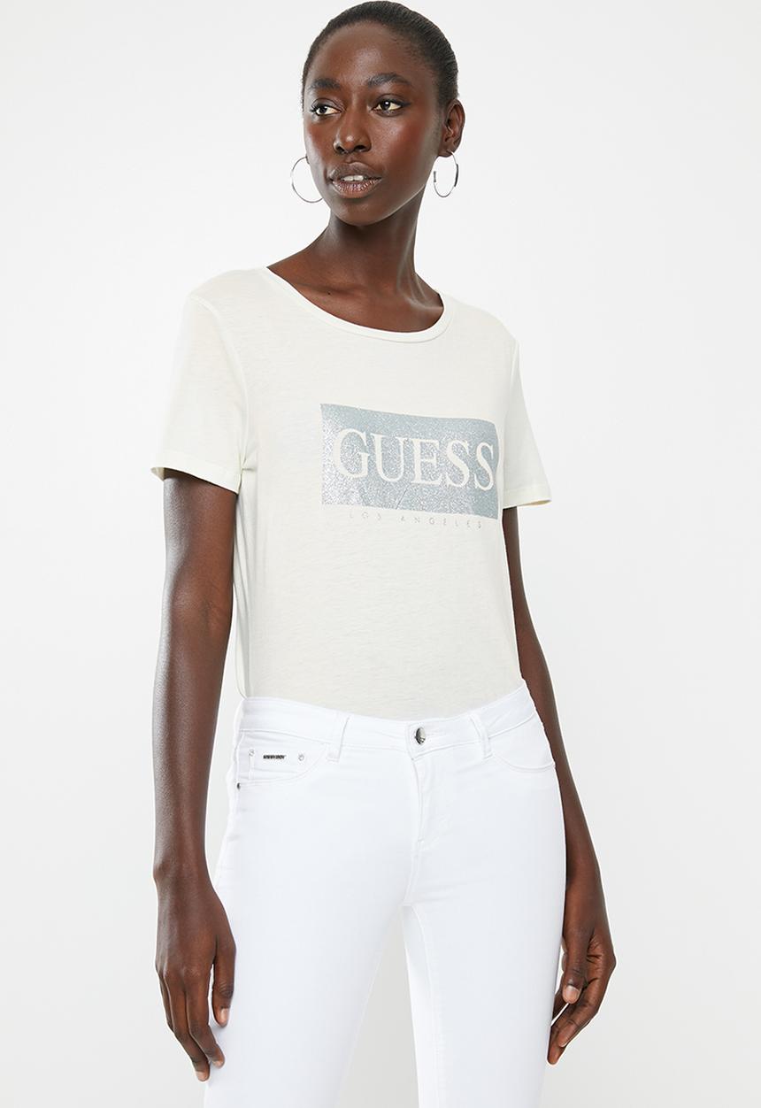 GUESS - Short sleeve blockup tee - neutral
