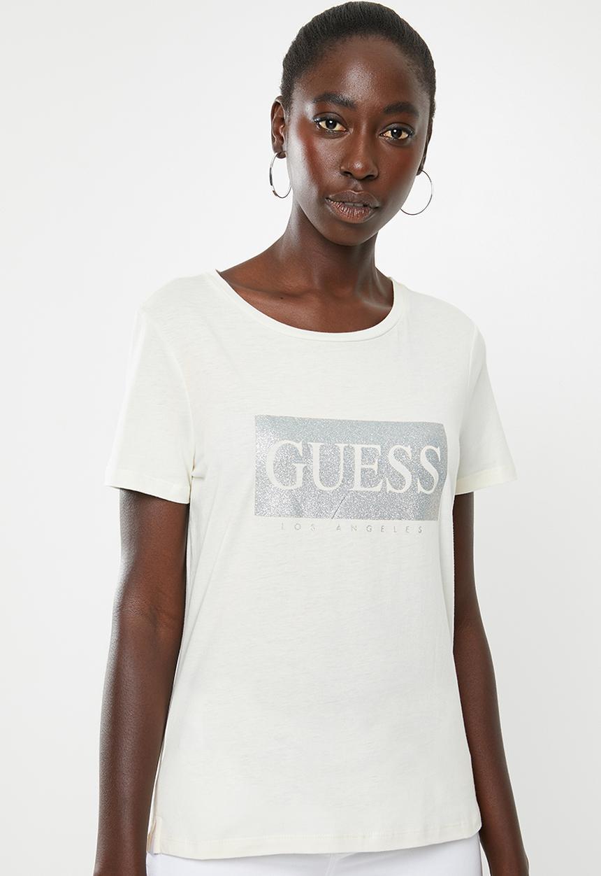 GUESS - Short sleeve blockup tee - neutral