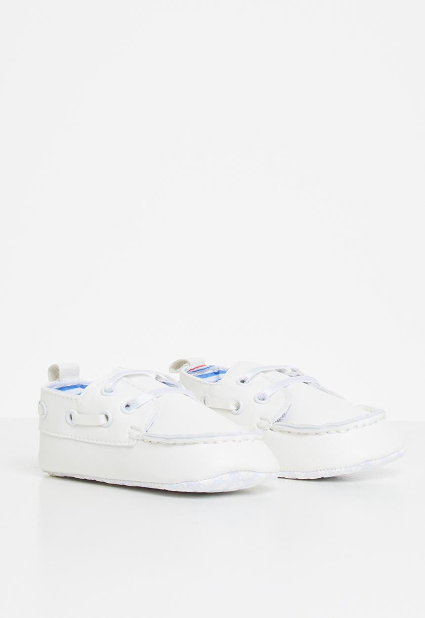 Pop Candy - Baby boat shoe - white