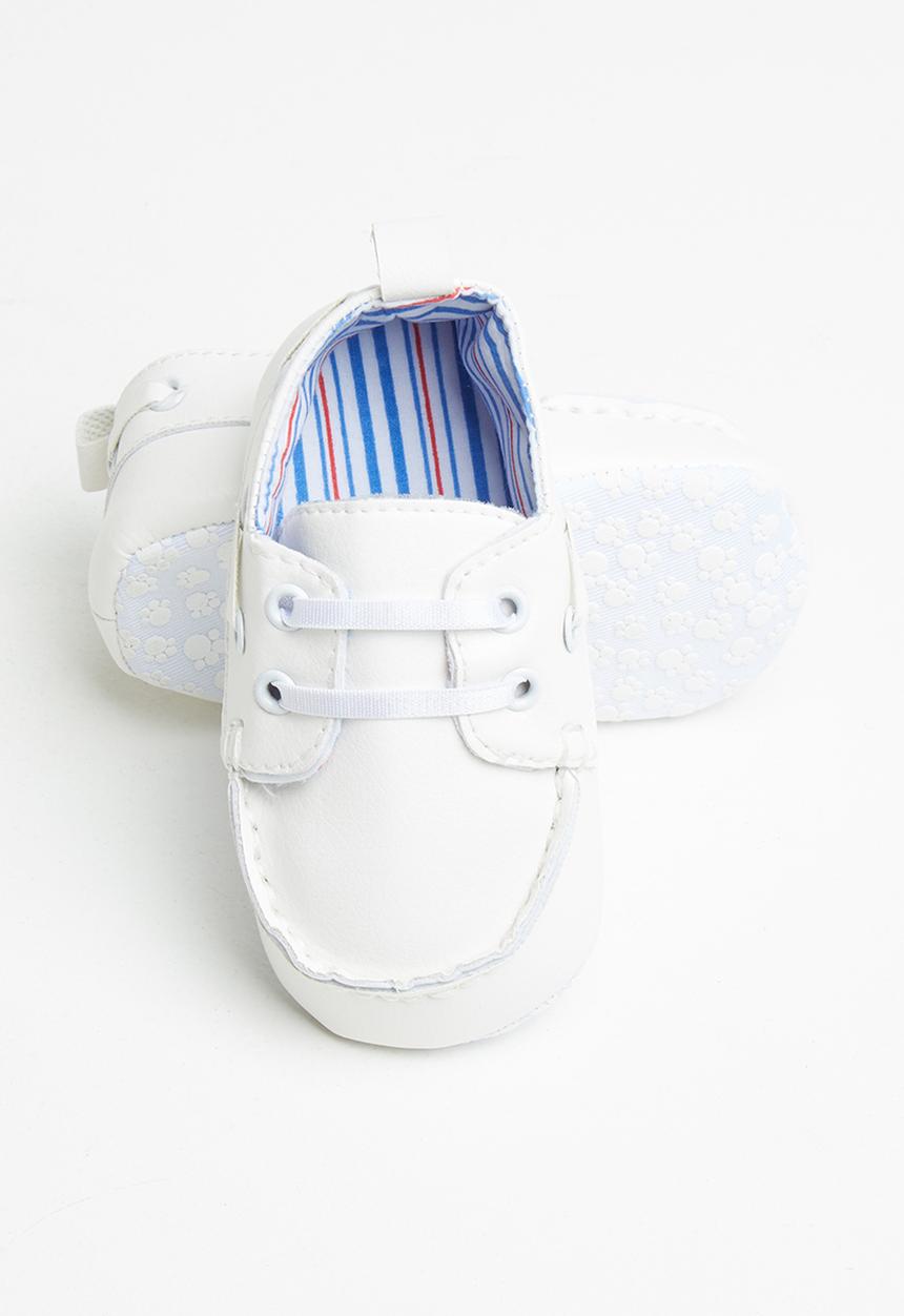 Pop Candy - Baby boat shoe - white