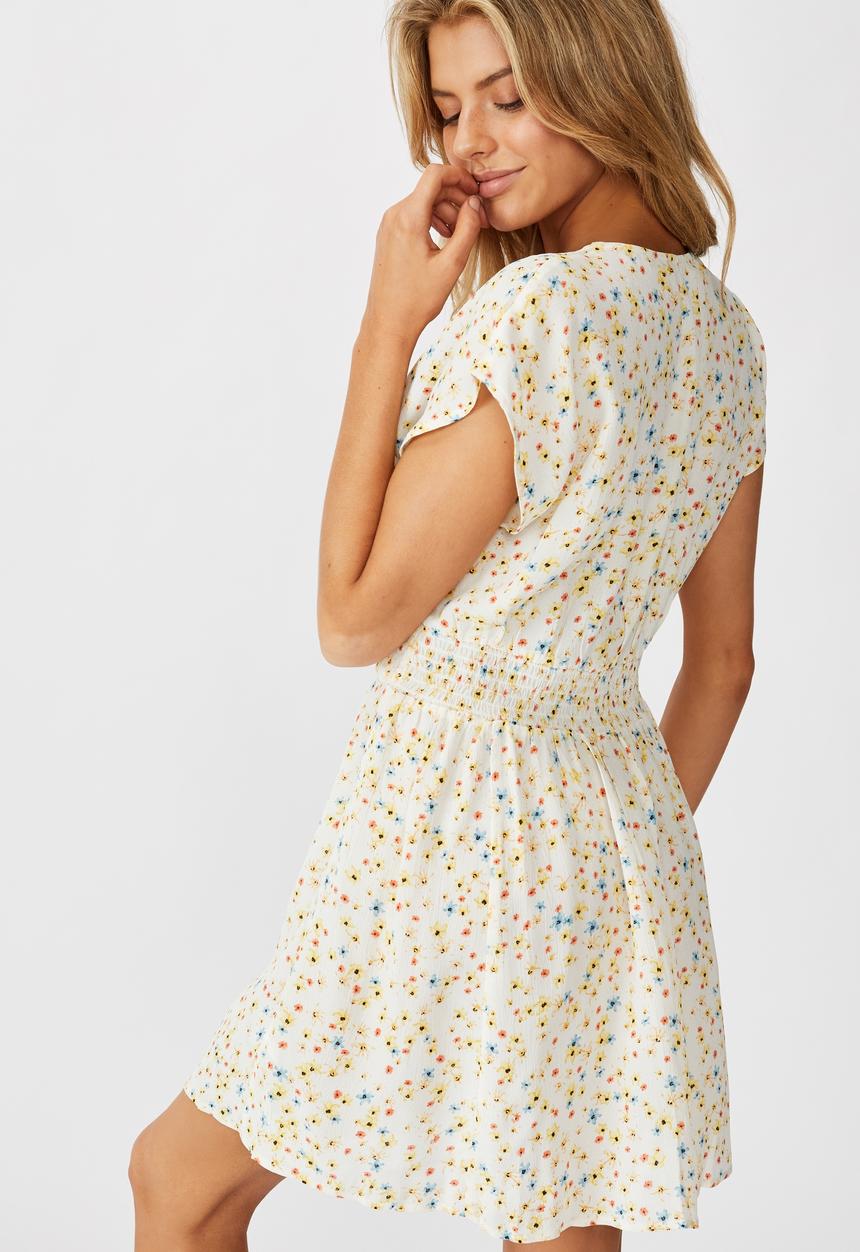Cotton On - Woven ultimate tea dress - lily disty cannoli cream