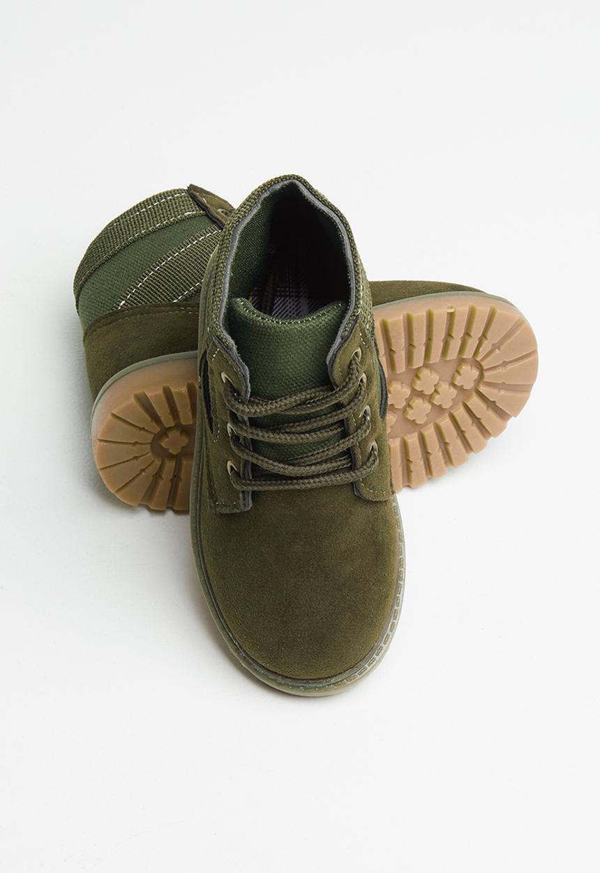 Pop Candy - Boys hi-cut boots - khaki