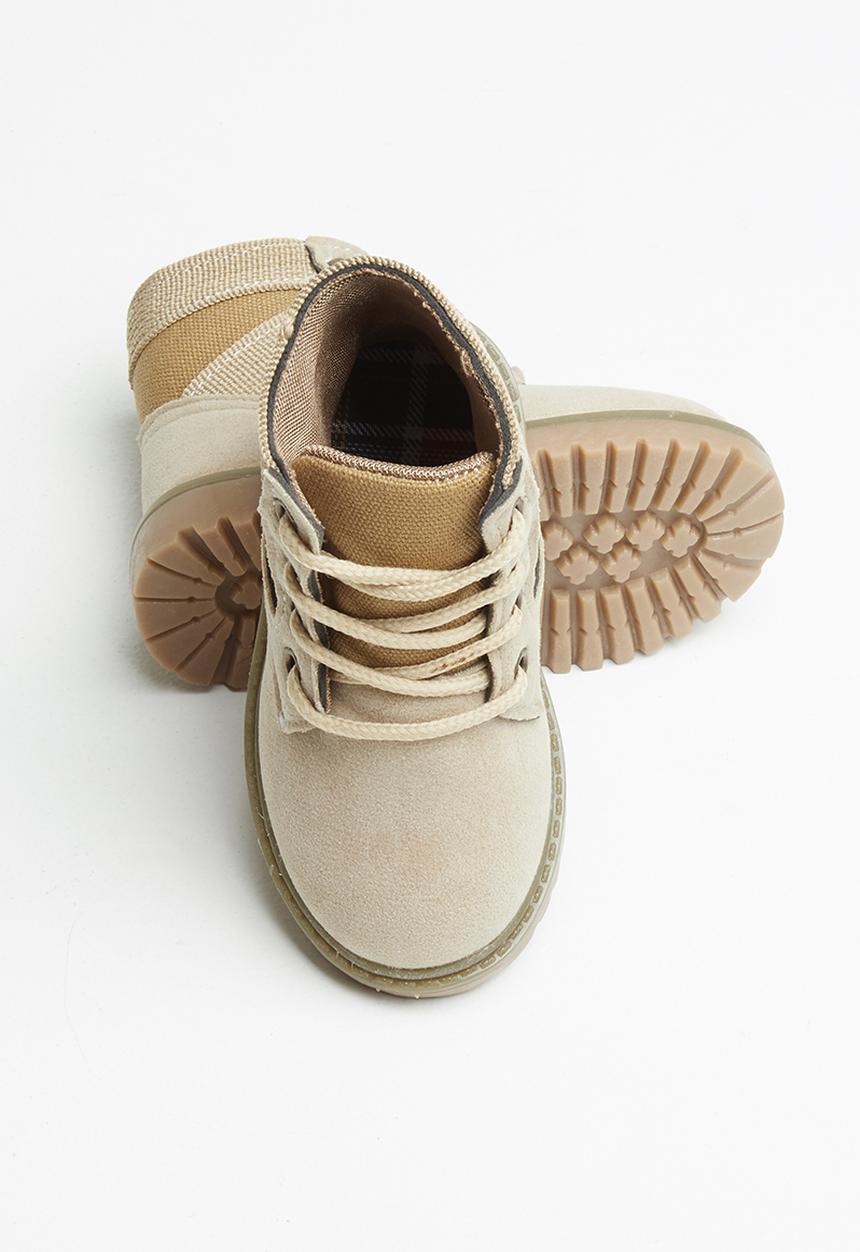 Pop Candy - Boys hi-cut boots - beige