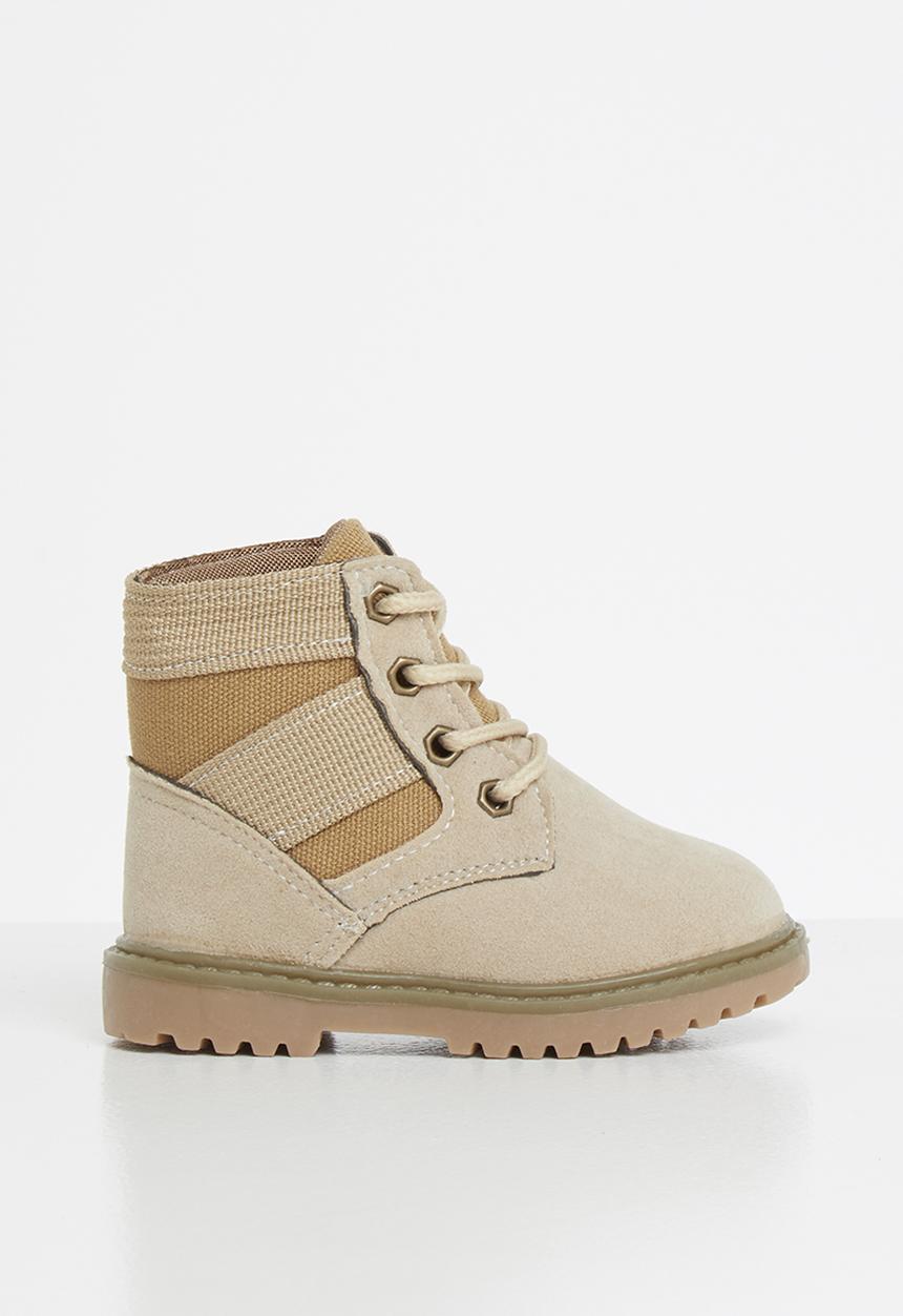 Pop Candy - Boys hi-cut boots - beige