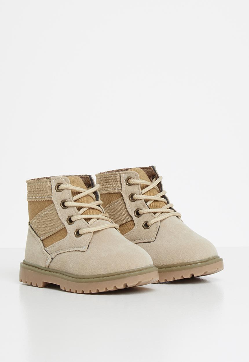 Pop Candy - Boys hi-cut boots - beige