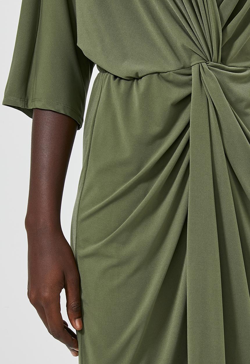 Superbalist - Kimono knot front dress - khaki