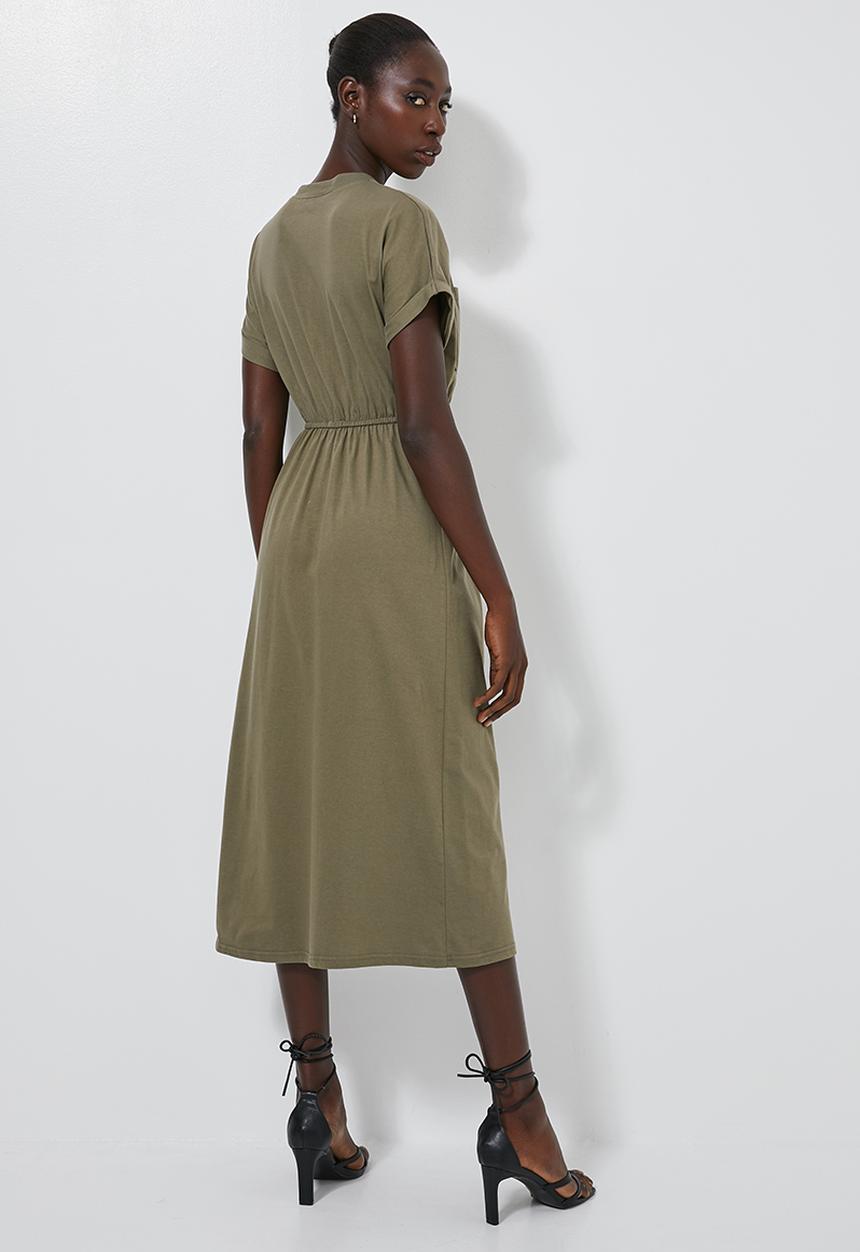Superbalist - Utility style T-shirt dress - khaki