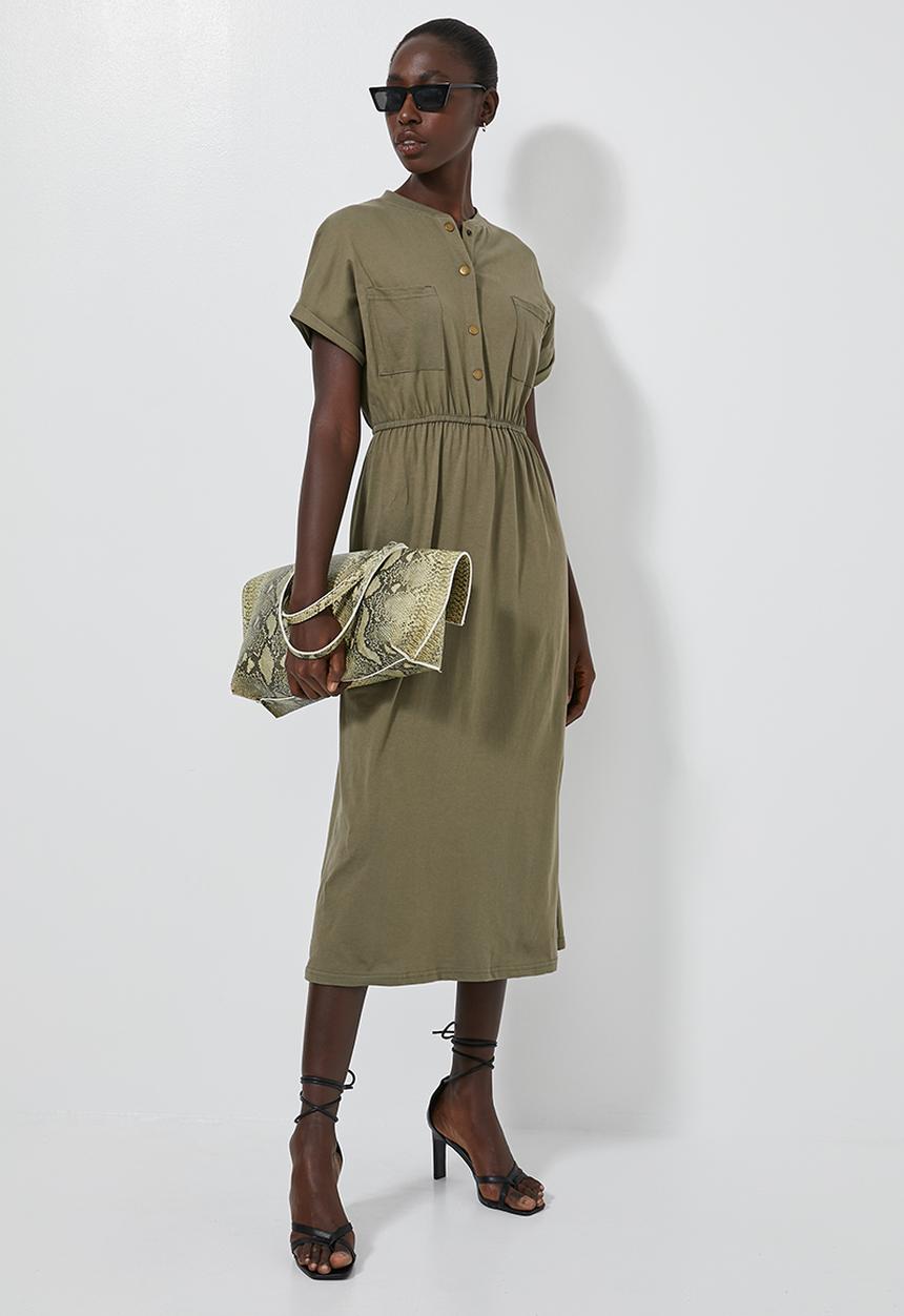 Superbalist - Utility style T-shirt dress - khaki