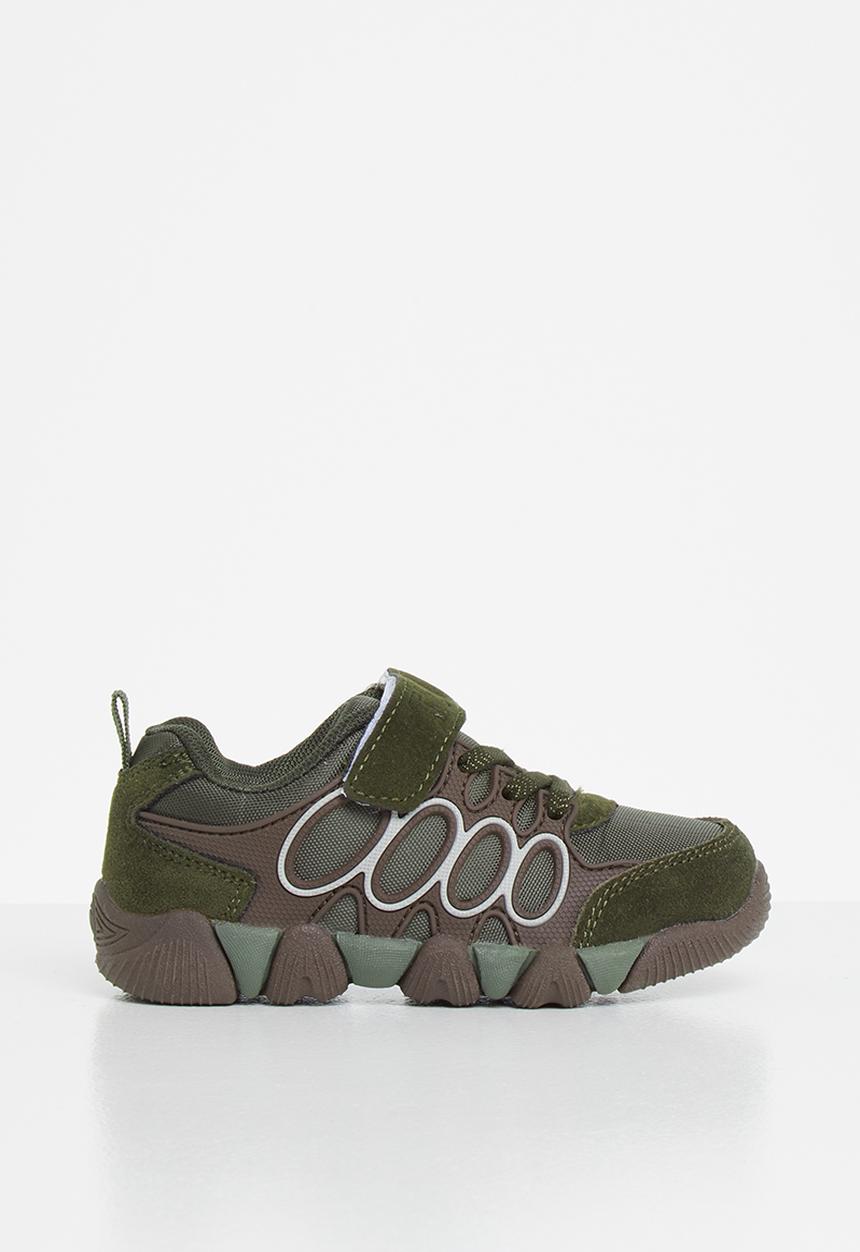 Pop Candy - Boys Velcro sneaker - khaki 